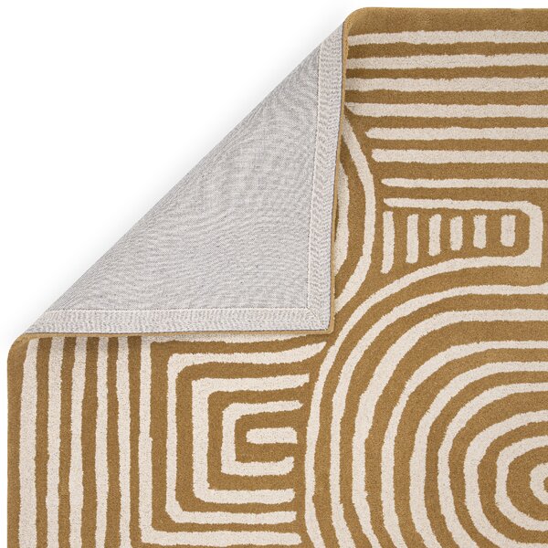Tribeca Design Kusový koberec Jigsaw Curve Ochre Rozměry: 120x170 cm