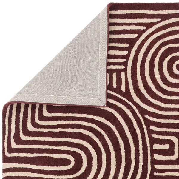 Tribeca Design Kusový koberec Jigsaw Curve Plum Rozměry: 200x290 cm