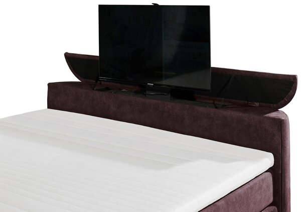 POSTEL BOXSPRING, 180/200 cm, lilková MID.YOU - Postele s úložným prostorem, Online Only