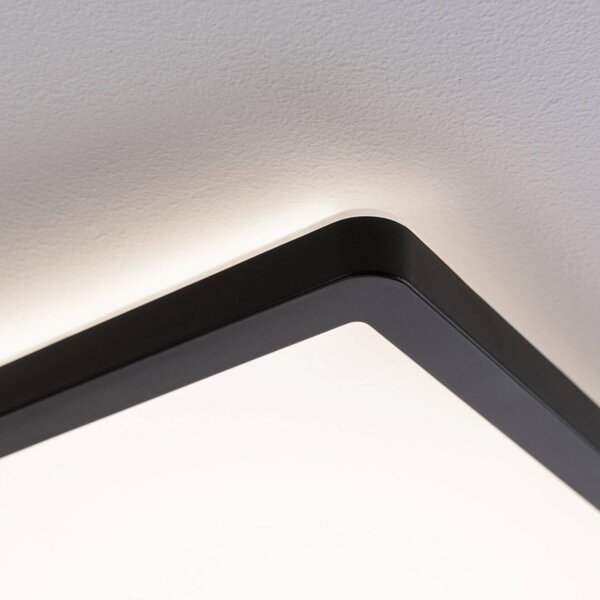 Paulmann Atria Shine panel 3 step černá 830 42x42, stmívatelný, Černá, Obývací pokoj / jídelna, Plast, Moderní