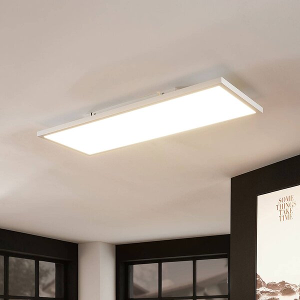 Arcchio LED panel Brenda, 80 x 30 cm, dálkové ovládání, stmívatelný, Bílá / opál, Obývací pokoj / jídelna, Moderní
