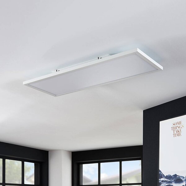 Arcchio LED panel Brenda, 80 x 30 cm, dálkové ovládání, stmívatelný, Bílá / opál, Obývací pokoj / jídelna, Moderní