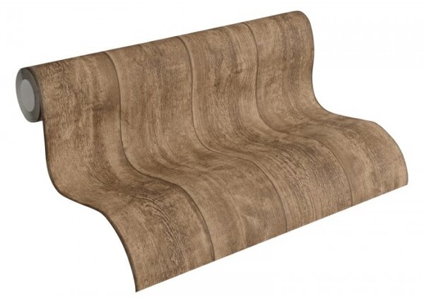 A.S. Création | Vliesová tapeta na zeď Best of Wood & Stone 7088-23 | 0,53 x 10,05 m | hnědá