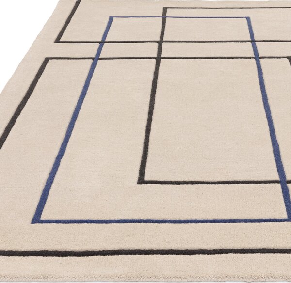 Tribeca Design Kusový koberec Jigsaw Outline Blue Rozměry: 120x170 cm