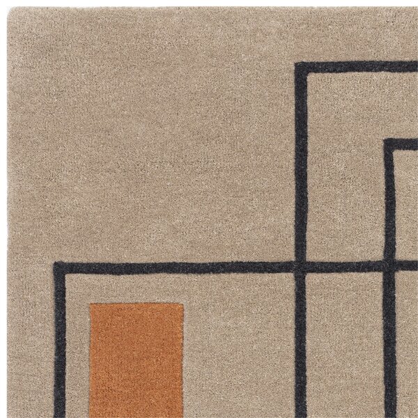 Tribeca Design Kusový koberec Jigsaw Outline Terracotta Rozměry: 120x170 cm