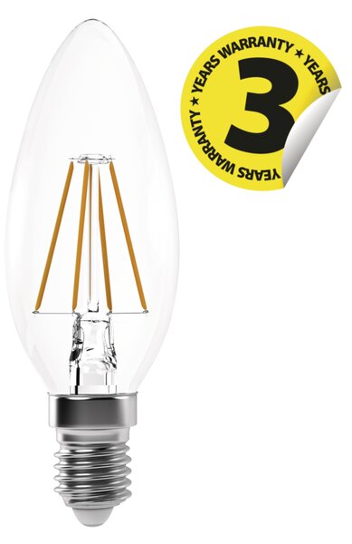 Emos lighting LED žárovka Filament Candle 3,4W E14 teplá bílá