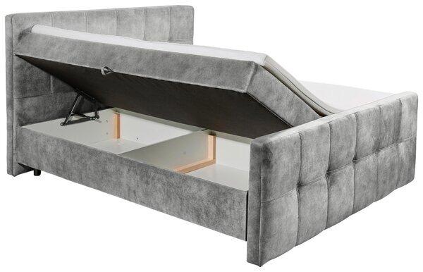 AMERICKÁ POSTEL, 160/200 cm, šedá MID.YOU - Postele s úložným prostorem, Online Only