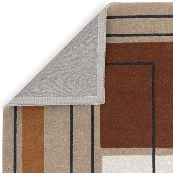 Tribeca Design Kusový koberec Jigsaw Outline Terracotta Rozměry: 120x170 cm