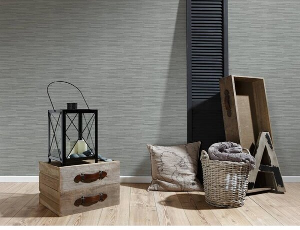 A.S. Création | Vliesová tapeta na zeď Best of Wood & Stone 7097-14 | 0,53 x 10,05 m | šedá