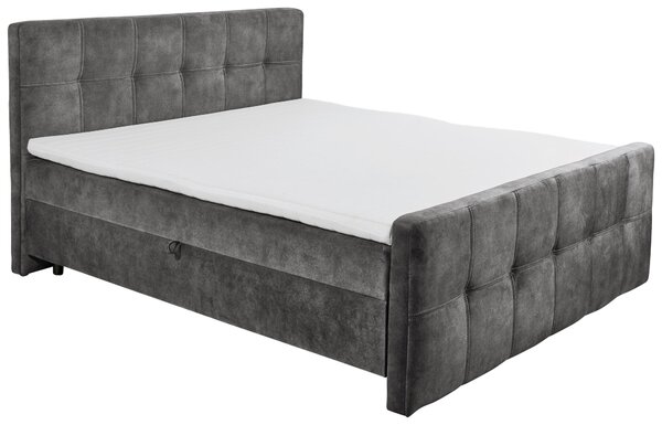 AMERICKÁ POSTEL, 160/200 cm, antracitová MID.YOU - Postele s úložným prostorem, Online Only