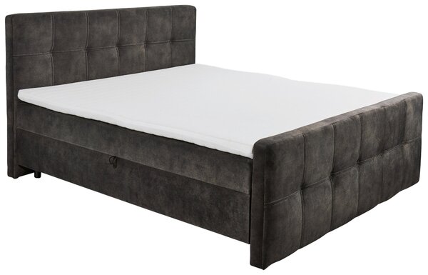 AMERICKÁ POSTEL, 160/200 cm, tmavě hnědá MID.YOU - Postele s úložným prostorem, Online Only