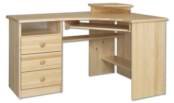 BR108 dřevěný psací stůl z masivní borovice Drewmax (Kvalitní nábytek z borovicového masivu)