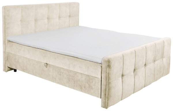AMERICKÁ POSTEL, 160/200 cm, krémová MID.YOU - Postele s úložným prostorem, Online Only