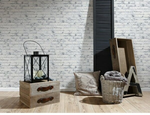 A.S. Création | Vliesová tapeta na zeď Casual Living 9078-37 | 0,53 x 10,05 m | béžová, šedá