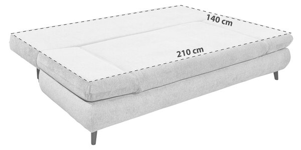ROZKLÁDACÍ POHOVKA, textil, černá MID.YOU - Rozkládací pohovky, Online Only