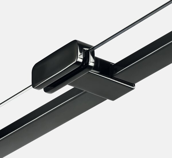 New Trendy Eventa Black Chrome sprchový kout 120x90 cm obdélníkový černá lesk/průhledné sklo EXK-6214