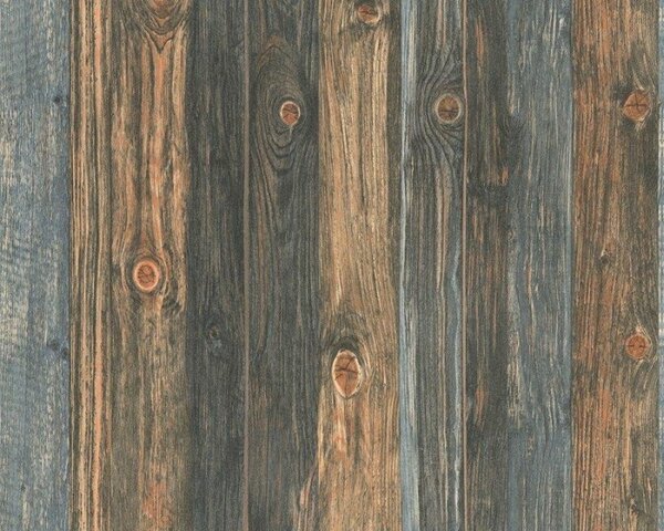 A.S. Création | Vliesová tapeta na zeď Wood'n Stone 9086-12 | 0,53 x 10,05 m | hnědá, šedá