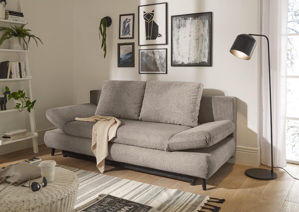ROZKLÁDACÍ POHOVKA, textil, kompozitní dřevo, béžová MID.YOU - Rozkládací pohovky, Online Only