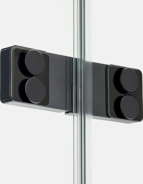 New Trendy Eventa Black Chrome sprchový kout 120x90 cm obdélníkový černá lesk/průhledné sklo EXK-6214