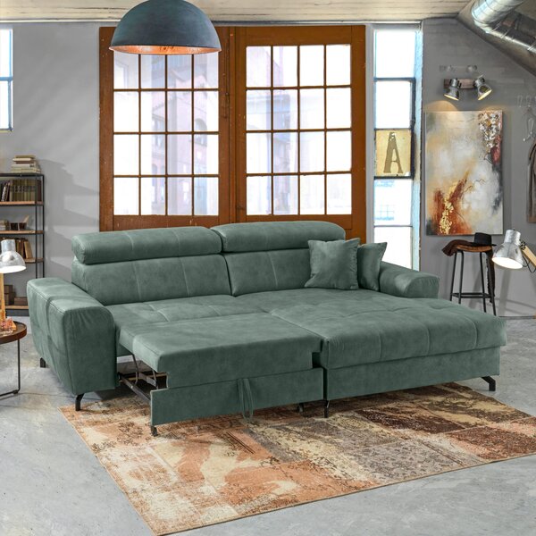 ROHOVÁ SEDAČKA, textil, mátově zelená Carryhome - Sedací soupravy, Online Only