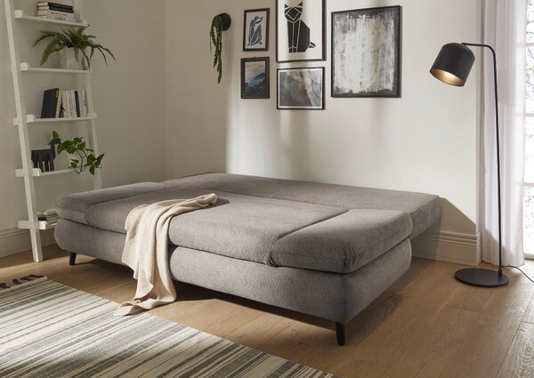 ROZKLÁDACÍ POHOVKA, textil, kompozitní dřevo, šedohnědá MID.YOU - Rozkládací pohovky, Online Only