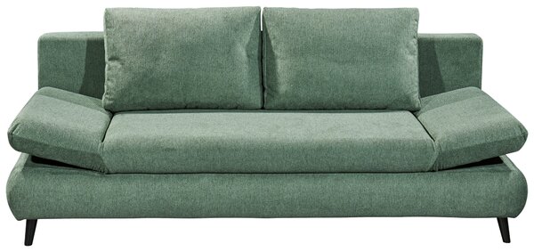 ROZKLÁDACÍ POHOVKA, textil, kompozitní dřevo, zelená MID.YOU - Rozkládací pohovky, Online Only