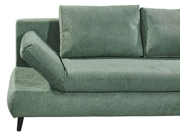 ROZKLÁDACÍ POHOVKA, textil, kompozitní dřevo, zelená MID.YOU - Rozkládací pohovky, Online Only
