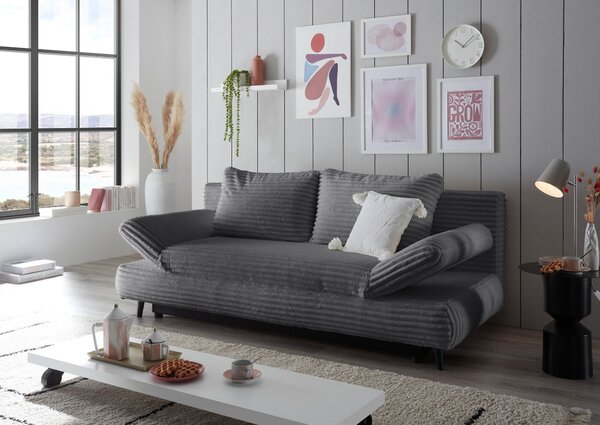 ROZKLÁDACÍ POHOVKA, textil, antracitová MID.YOU - Rozkládací pohovky, Online Only