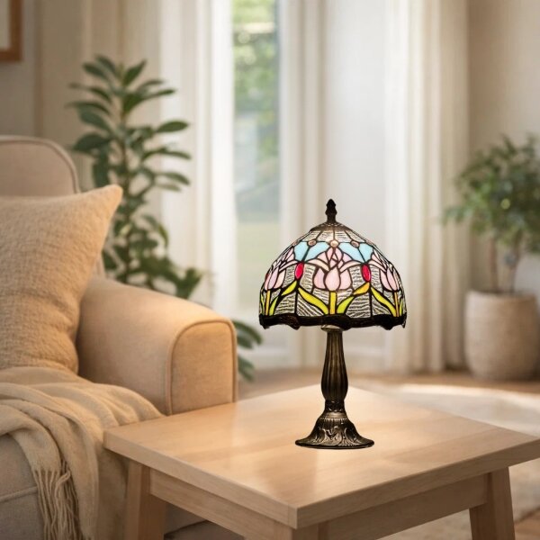 Brilagi - Tiffany vitrážová stolní lampa LORAS 1xE14/40W/230V