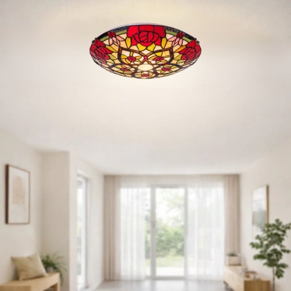 Brilagi - Tiffany vitrážové stropní svítidlo GARLAN 2xE27/60W/230V