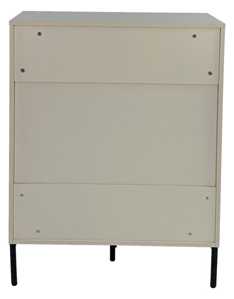 KOMODA, černá, světle šedá, 80/101/40 cm Xora - Komody na nožičkách, Online Only