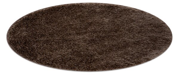 Koupelnový kobereček SYNERGY glamour/lurex, hnědý kruh