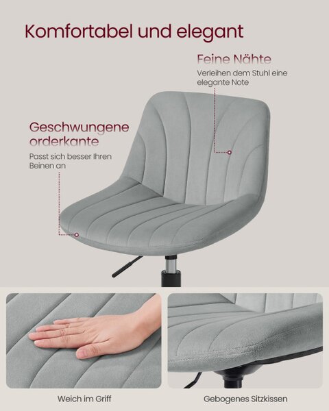 Otočná židle LJB160GD01 šedá