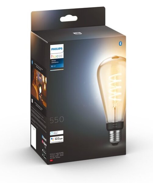 Hue WA Filament Led žárovka E27 ST72 7W 550lm 2200-4500K IP20