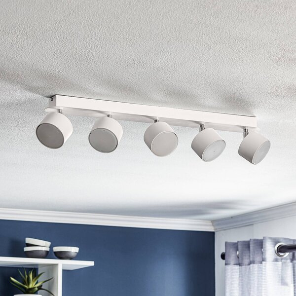 Eko-Light Stropní bodové světlo Cloudy pětipaprskové bílé, stmívatelný, Bílá / opál, Obývací pokoj / jídelna, kov, Moderní