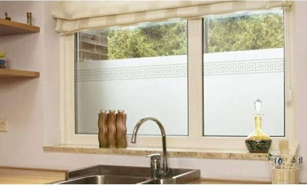 PATIFIX | samolepicí okenní fólie na sklo 11-2505 | šíře 45 cm | STAROVĚKÉ ŘECKÉ MEANDRY