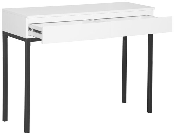 KONZOLOVÝ STOLEK, černá, bílá, kov, kompozitní dřevo, 100/35/77 cm home24 - Online Only konferenční stolky, Online Only