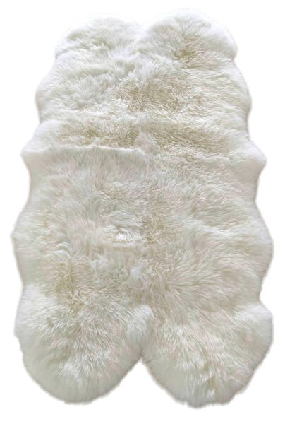 OVČÍ KOŽEŠINA, 105/180 cm, bílá - Kůže