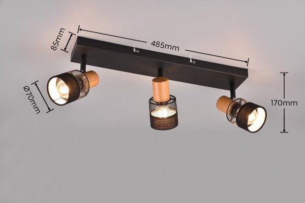 Trio T811700332 bodové stropní svítidlo NANDINI E14