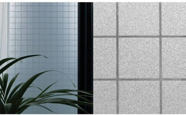 PATIFIX | Statická okenní fólie na sklo ČTVERCE 31-2895 | šířka 45 cm | průhledná