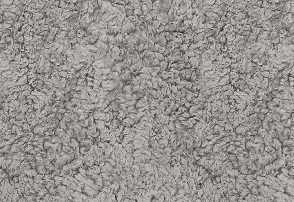 Skinnwille Home Collection Polštář australská kožešina Curly, přírodní šedá, 45x45 cm