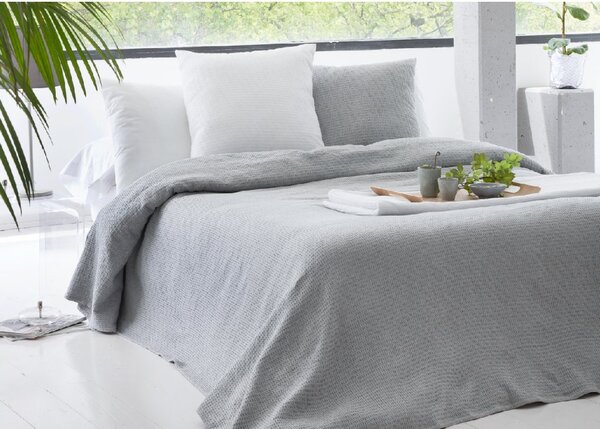Textil Antilo Přehoz na postel, na sofa Sicilia, šedý, bavlna Rozměr: 300x260 cm