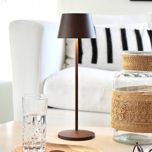 LOOM DESIGN Modi LED osvětlení terasy, corten, stmívatelný, Hnědá / rez, Obývací pokoj / jídelna, Hliník, Moderní