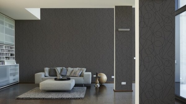 A.S. Création | Vliesová tapeta na zeď Life 3016-11 | 0,53 x 10,05 m | metalická, šedá