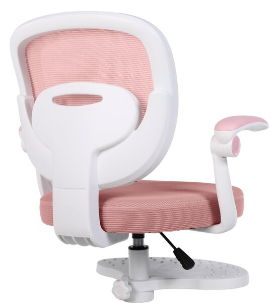 Dětská otočná židle Neoseat JUNI 008 s podnoží — látka, růžová