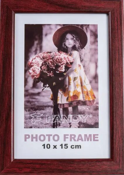 FANDY Dřevěný rámeček Style 10x15 5 červený
