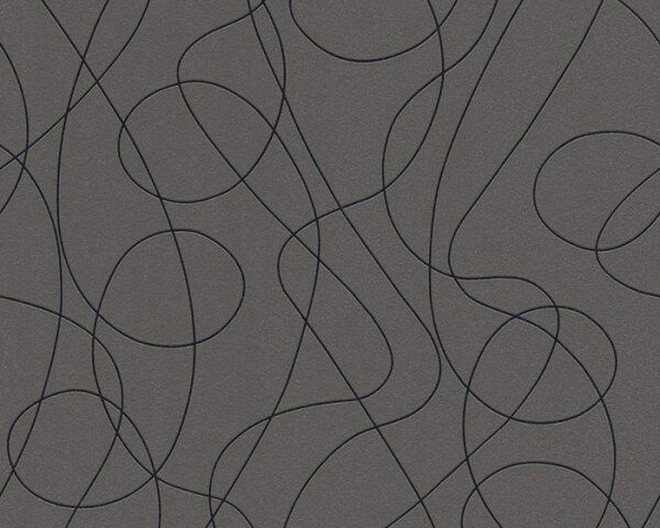 A.S. Création | Vliesová tapeta na zeď Life 3016-11 | 0,53 x 10,05 m | metalická, šedá