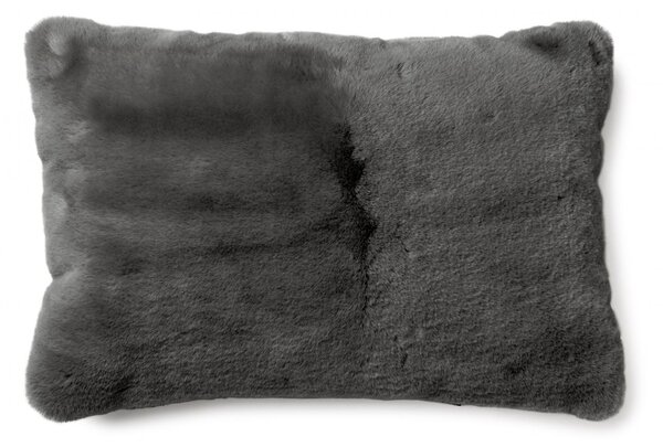 Skinnwille Home Collection Polštář Fluffy, umělá kožešina, šedý, 60x40 cm