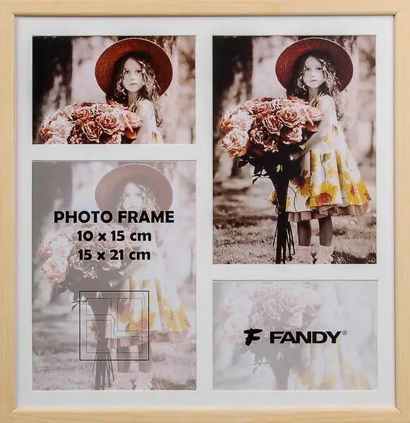 FANDY Fotorámeček Style gallery 02 3 světle hnědý