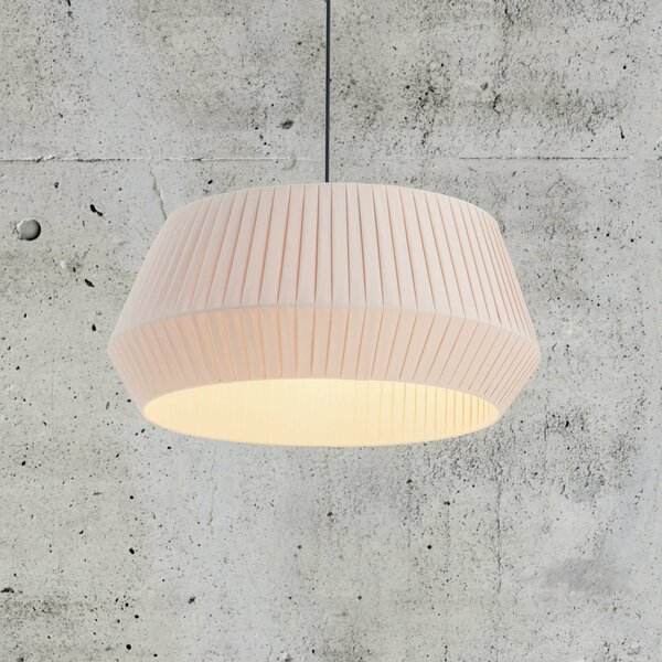 Nordlux Závěsné světlo Dicte, ručně vázané, Ø 53cm, jantar, stmívatelný, Krémová / jantar, Obývací pokoj / jídelna, Textil / tkanina / hedvábí, Skandinávský